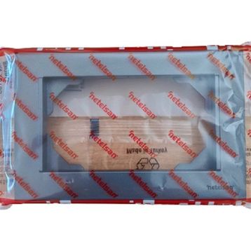 Netelsan Byobu İkili Füme Priz Çerçeve