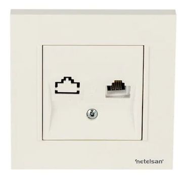 Netelsan Tekli Beyaz Çerçeve