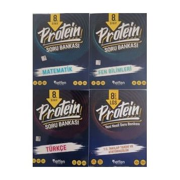 Netfen 8. Sınıf LGS Protein 4'lü Soru Bankası Seti