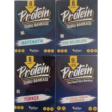 Netfen 8. Sınıf LGS Protein 4'lü Soru Bankası Seti