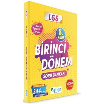Netfen Yayınları 8. Sınıf LGS Tüm Dersler Birinci Dönem Soru Bankası