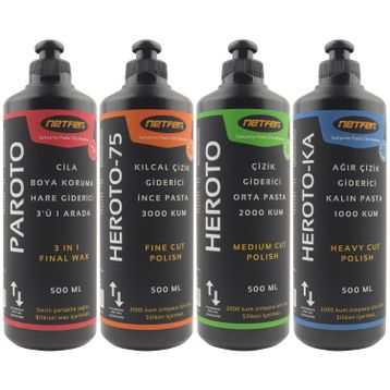 Netfer 4x500 ml 4'lü Pasta Cila Set