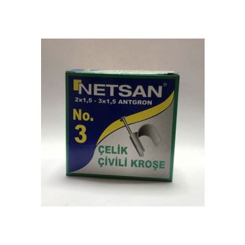 Netsan No 3 100 Adet Çivili Kroşe