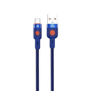 Nettech NT-DC31 18 W Plastik 100 cm Mavi Type-C Şarj ve Data Kablosu