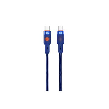 Nettech NT-DC32 60 W Plastik 100 cm Mavi Type-C to Type-C Şarj ve Data Kablosu