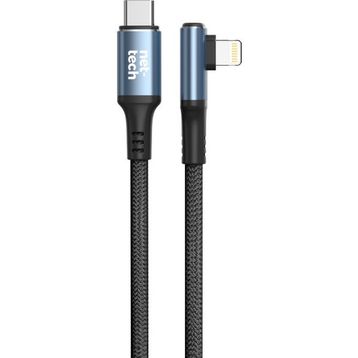 Nettech NT-DC37 30 W Plastik 100 cm Siyah Type-C to Lightning Şarj ve Data Kablosu