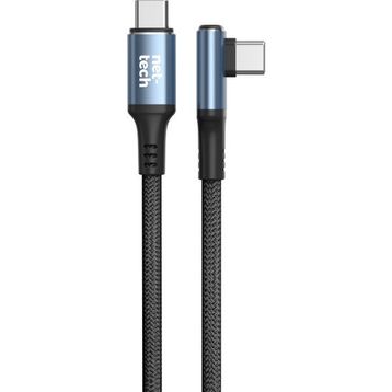 Nettech NT-DC38 60 W Plastik 100 cm Siyah Type-C to Type-C Şarj ve Data Kablosu