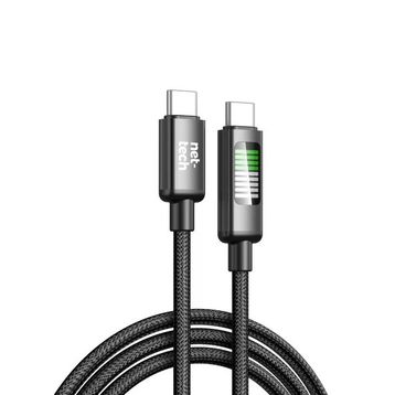 Nettech NT-DC42 60 W Plastik 100 cm Siyah Type-C to Type-C Şarj ve Data Kablosu