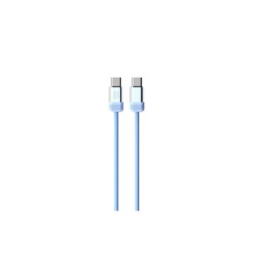 Nettech NT-DC47 60 W Plastik 100 cm Mavi Type-C to Type-C Şarj ve Data Kablosu