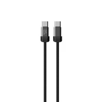 Nettech NT-DC47 60 W Plastik 100 cm Siyah Type-C to Type-C Şarj ve Data Kablosu