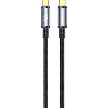 Nettech NT-DC49 USB 3.2 20 Gbps Plastik 100 cm Siyah Type-C to Type-C Şarj ve Data Kablosu
