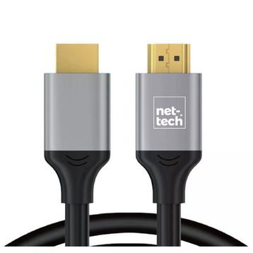 Nettech NT-HD01 1.5 mt Siyah 4K İp Örgü HDMI Kablo