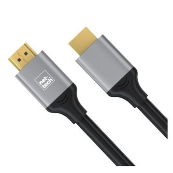 Nettech NT-HD02 3 mt Siyah 4K İp Örgü HDMI Kablo