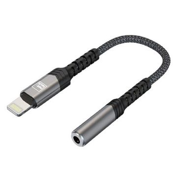 Nettech NT-OT01 Siyah Lightning to Jack Dönüştürücü Kablo