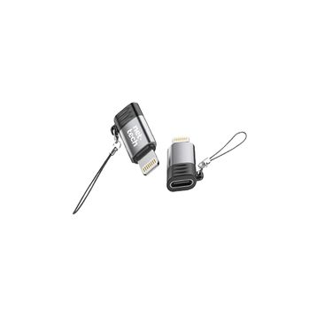 Nettech NT-OT09 Type-C to Siyah Lighting Dönüştürücü
