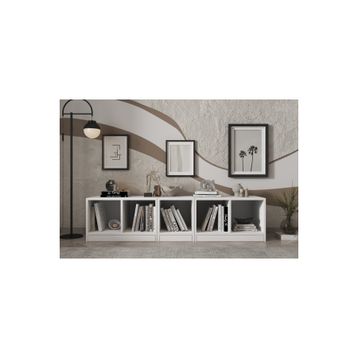 Nettrends KTP-1193 160 cm Beyaz Kitaplık