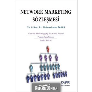 Network Marketing Sözleşmesi - Yrd. Doç. Dr. Abdurrahman Savaş