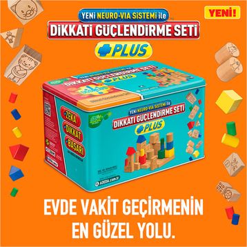 Neuro Via Sistemi İle Plus Dikkat Güçlendirme Metal Kutu Set 6 Yaş-Adeda Yayınları