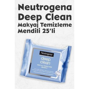 Neutrogena Deep Clean 25 Adet Makyaj Temizleme Mendili