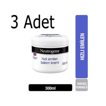 Neutrogena Norveç Formülü 3x300 ml Hızlı Emilen Bakım Kremi