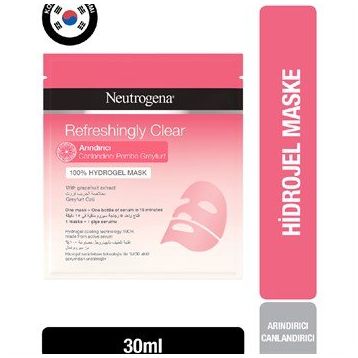 Neutrogena Refreshingly Clear Arındırıcı Pembe Greyfurt Hidrojel 15 ml Maske