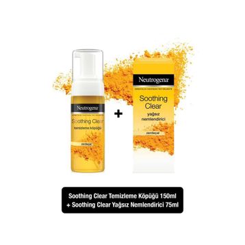 Neutrogena Soothing Clear 150 ml Yüz Yıkama Köpük + 75 ml Yağsız Nemlendirici