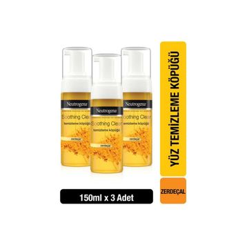 Neutrogena Soothing Clear 3x150 ml Yüz Temizleme Köpüğü