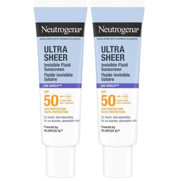 Neutrogena Ultra Sheer Age Shield Fluid SPF50 2x50 ml Güneş Koruyucu