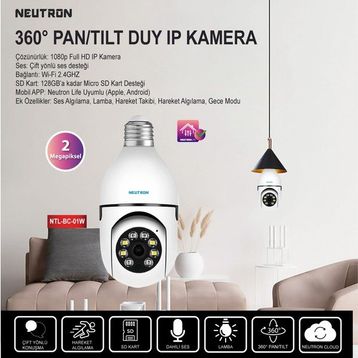 Neutron NTL-BC-01W Duya Takılan IP Güvenlik Kamerası