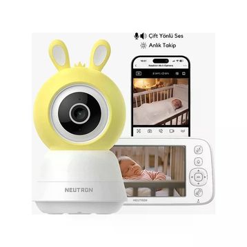 Neutron NTL-BC-04WBM Monitörlü Akıllı Bebek Güvenlik Kamerası