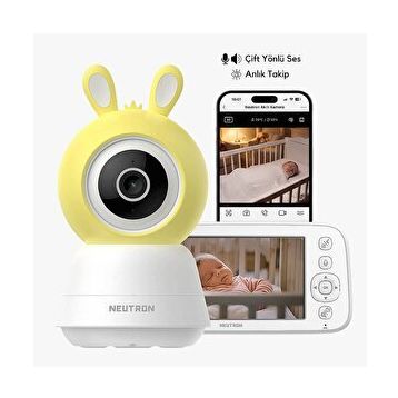 Neutron NTL-BC-04WBM Monitörlü Akıllı Bebek Güvenlik Kamerası
