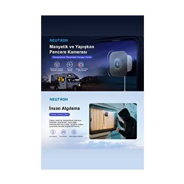 Neutron NTL-IP15GS-3MP Full HD Gece Görüşlü Wi-Fi Pencere Güvenlik Kamerası