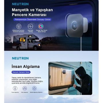 Neutron NTL-IP15GS-3MP Full HD Gece Görüşlü Wi-Fi Pencere Güvenlik Kamerası