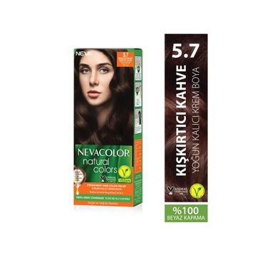 Neva Color Natural Colors 5.7 Kışkırtıcı Kahve Kalıcı Krem Saç Boyası