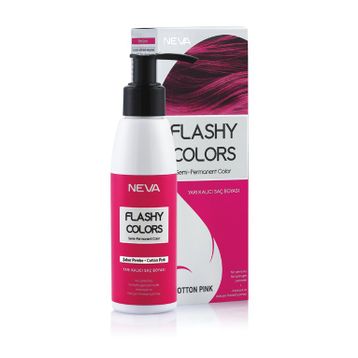 Neva Flashy Colors Şeker Pembe Yarı Kalıcı 100 ml Saç Boyası
