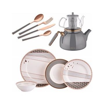 Neva N2938 Grizay Koro 3 Öğün 1 Set Tabak