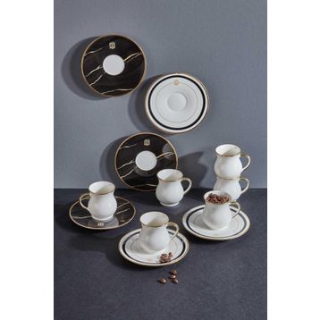 Neva N3251 Marble Plus 6 Kişilik Kahve Fincan Takımı