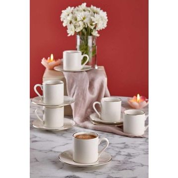 Neva N3263 Lilyum Plus 12 Parça 6 Kişilik Kahve Fincan Takımı