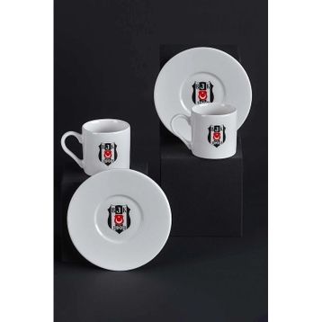 Neva N3422 Beşiktaş Arma 2'li Kahve Fincan Takımı