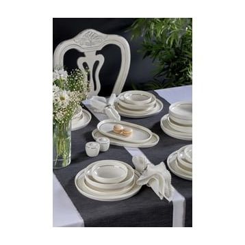 Neva N3490 Velvet Platin 56 Parça Yemek Takımı
