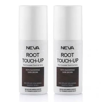Neva Root Touch Up Sprey Koyu Kahverengi 2x75 ml Saç Boyası