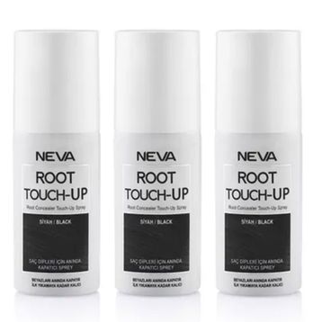 Neva Root Touch Up Sprey Siyah 3x75 ml Saç Boyası