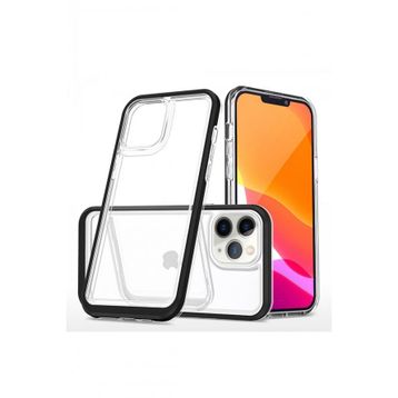 Nevarium iPhone 11 Pro Lims Arkası Şeffaf Tasarım Silikon Kılıf