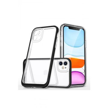 Nevarium iPhone 12 Lims Arkası Şeffaf Tasarım Silikon Kılıf