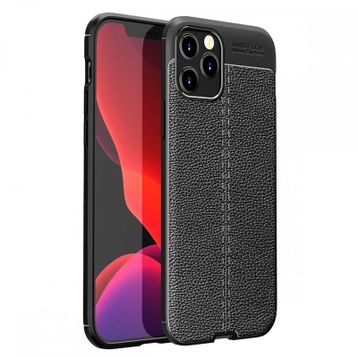 Nevarium iPhone 12 Pro Focus Deri Görünümlü Kapak Silikon Kılıf