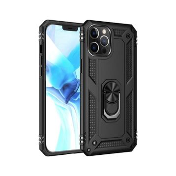 Nevarium iPhone 12 Pro Sofya Yüzüklü Standlı Silikon Kılıf