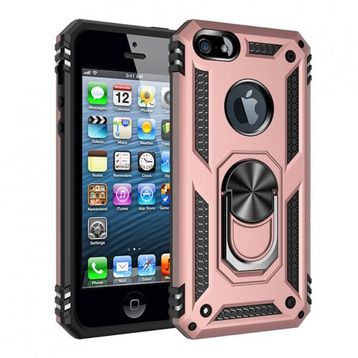 Nevarium iPhone 5 Sofya Yüzüklü Standlı Silikon Kılıf