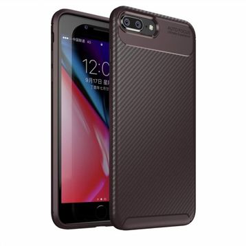 Nevarium iPhone 8 Plus Focus Karbon Silikon Esnek Kapak Kılıf