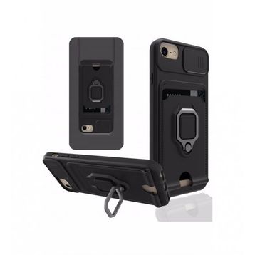 Nevarium iPhone 8 Zuma Kartvizitli Yüzüklü İpli Silikon Kılıf