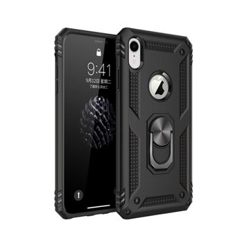 Nevarium iPhone XR Sofya Yüzüklü Standlı Silikon Kılıf